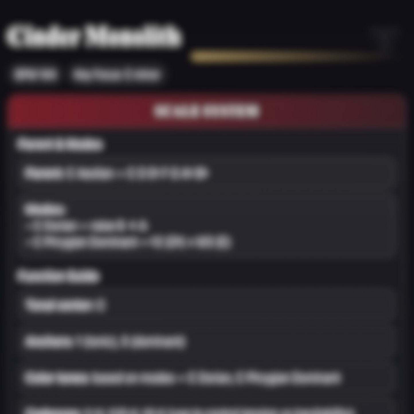 Cinder Monolith